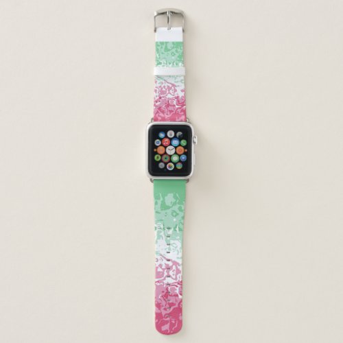 Psychedelic Groovy Abstract Abrosexual Pride Flag Apple Watch Band