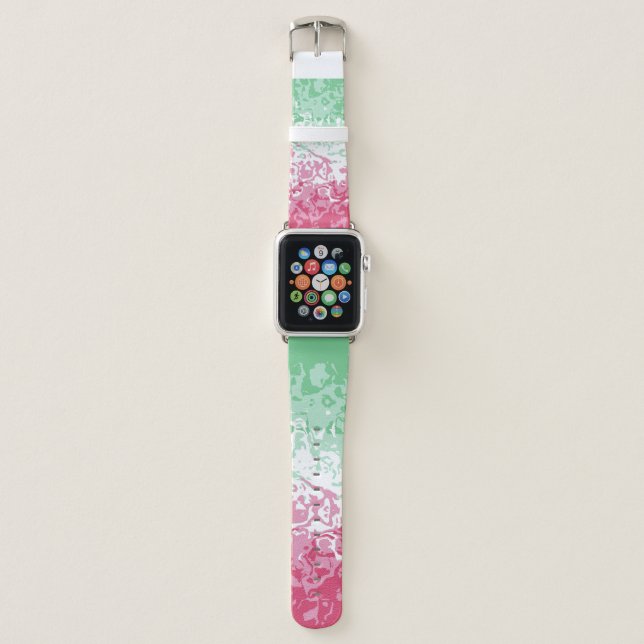 Psychedelic Groovy Abstract Abrosexual Pride Flag Apple Watch Band (Front)
