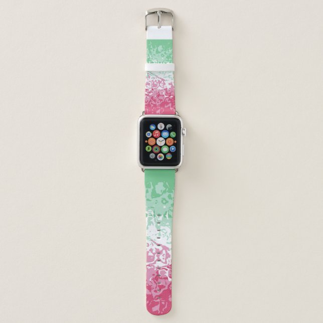 Psychedelic Groovy Abstract Abrosexual Pride Flag Apple Watch Band (Front)