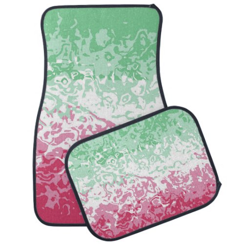 Psychedelic Groovy Abstract Abrosexual Pride Flag Car Floor Mat