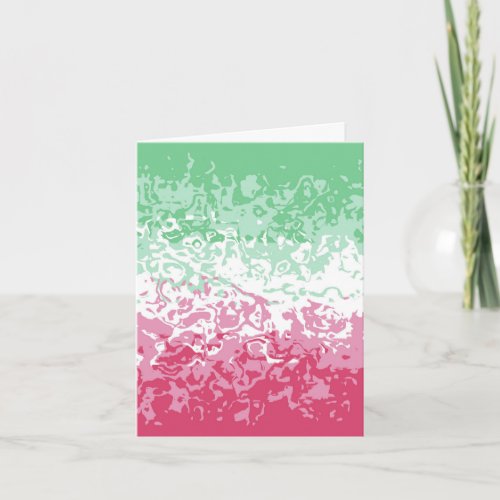 Psychedelic Groovy Abstract Abrosexual Pride Flag Card