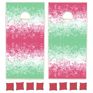 Psychedelic Groovy Abstract Abrosexual Pride Flag Cornhole Set