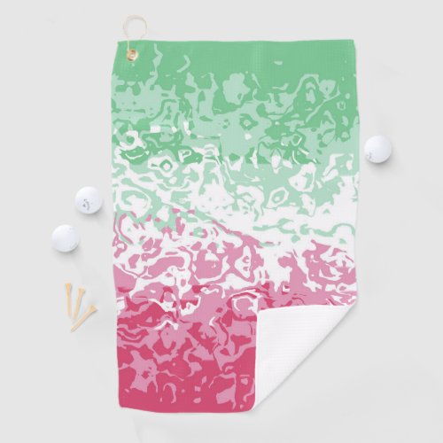 Psychedelic Groovy Abstract Abrosexual Pride Flag Golf Towel