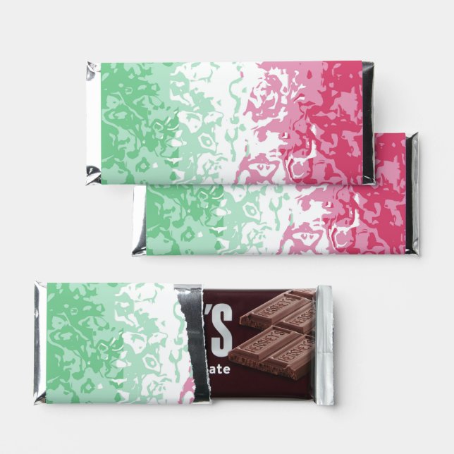 Psychedelic Groovy Abstract Abrosexual Pride Flag Hershey Bar Favors (Front)