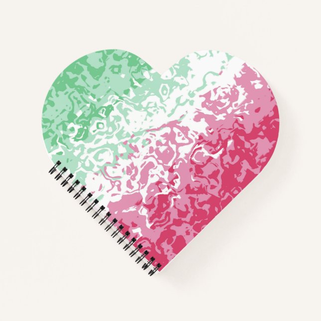 Psychedelic Groovy Abstract Abrosexual Pride Flag Notebook (Front)