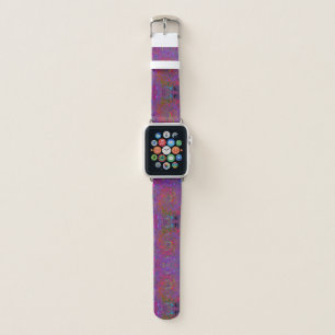 Psychedelic Groovy Magenta Retro Liquid Swirl Apple Watch Band