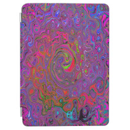 Psychedelic Groovy Magenta Retro Liquid Swirl iPad Air Cover