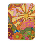Psychedelic Groovy Retro Style Magnet
