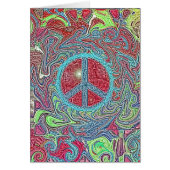 Psychedelic Groovy Trippy Peace Sign (Front)