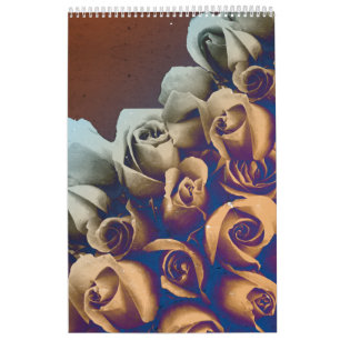 Psychedelic Grunge Roses Calendar