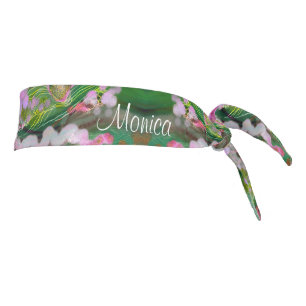 psychedelic headband boho abstract green pink