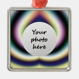 Psychedelic Heart Christmas Tree Ornaments