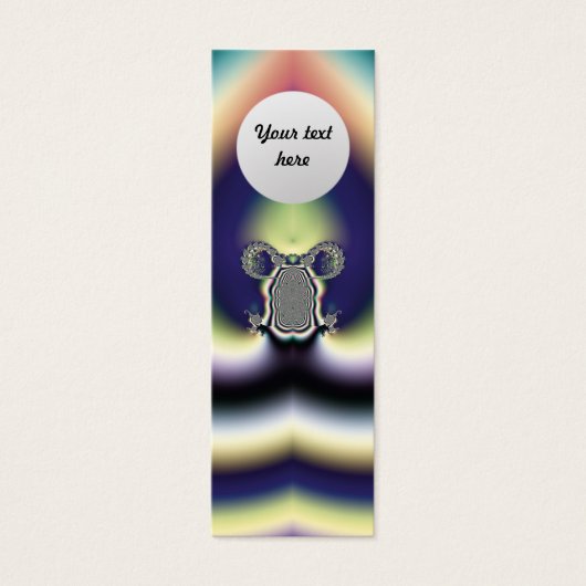 Psychedelic Heart Custom Bookmark (Front)