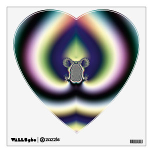 Psychedelic Heart Wall Sticker