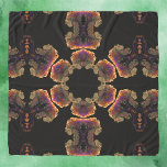 Psychedelic Hippie Black Gold and Purple Scarf<br><div class="desc">This psychedelic kaleidoscope design features black,  gold,  and purple. Vibrant trippy visuals for the modern hippie or anyone who loves bright colors!</div>