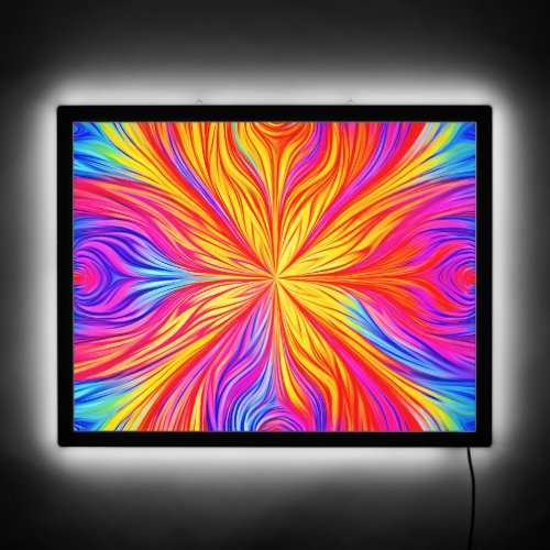 Psychedelic Hippie Boho Color Splash  LED Sign