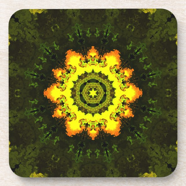 Psychedelic Hippie Coaster Set (Front)