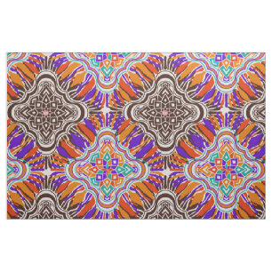 psychedelic hippie pattern fabric