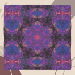 Psychedelic Hippie Purple and Yellow Scarf<br><div class="desc">This psychedelic kaleidoscope design features purple and yellow. Vibrant trippy visuals for the modern hippie or anyone who loves bright colors!</div>