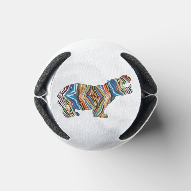 Psychedelic-Hippo Can Cooler (Bottom)