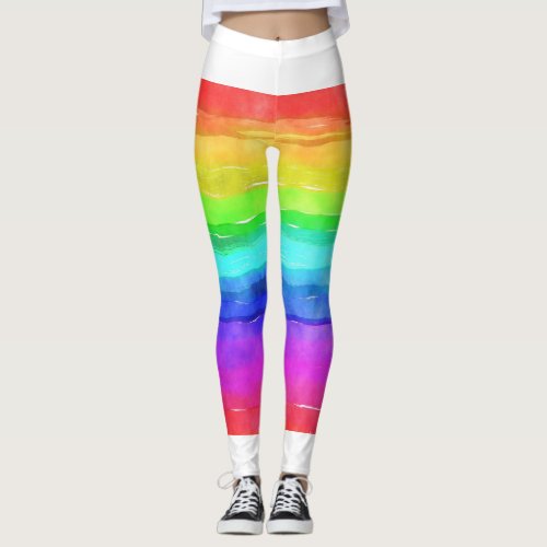 Psychedelic Hippy Retro Peace Art Leggings