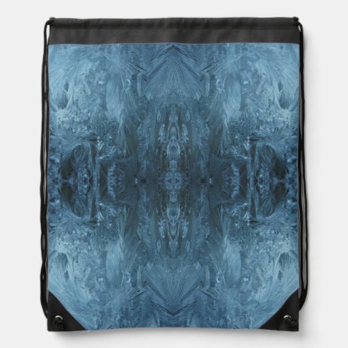 Psychedelic Ice pattern  Drawstring Bag