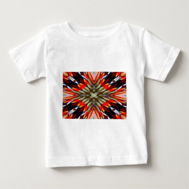 Psychedelic Illusion Abstract Baby T-Shirt (Front)