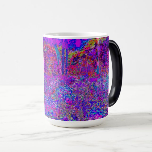 Psychedelic Impressionistic Purple Landscape Color Morph Mug (Front Right)