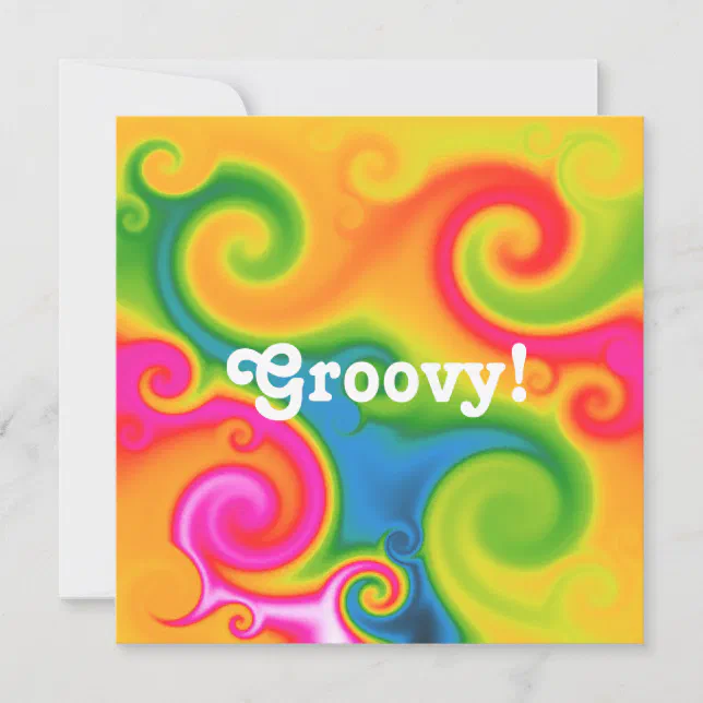 Psychedelic Invitation | Zazzle