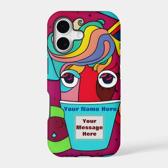 Psychedelic  iphone case (Back)