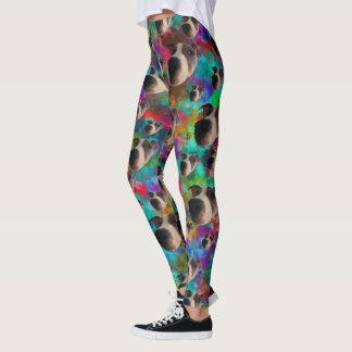 Psychedelic Jack Russell Ladies Leggings