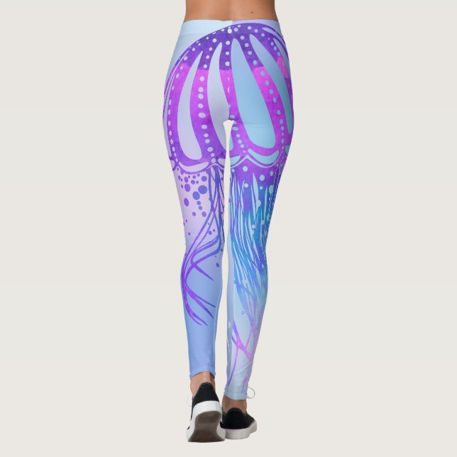 Psychedelic Jellyfish Leggings (Back)