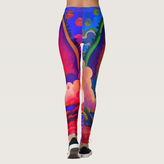 Psychedelic Journey Leggings: Hippie Vibes & Regga Leggings (Back)