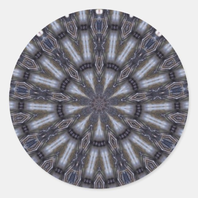 PSYCHEDELIC KALEIDOSCOPE /MYSTIC MEMORIES CLASSIC ROUND STICKER (Front)