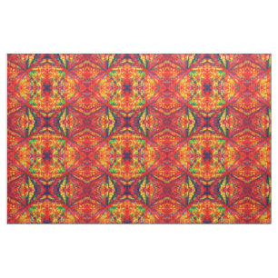 Psychedelic Kaleidoscope Pattern Fabric
