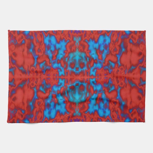 Psychedelic kaleidoscope pattern towel (Horizontal)