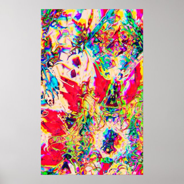 Psychedelic Kaleidoscope Poster (Front)