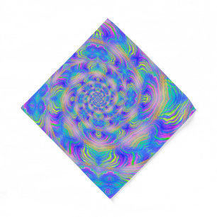 Psychedelic Kaleidoscope Swirl Bandana