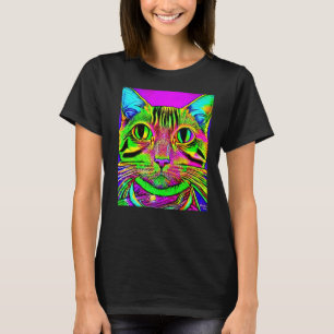 Psychedelic Kitty Kitten In Cat Style 1 T-Shirt