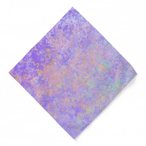 Psychedelic Lavender Purple Neon Pastel Abstract Bandana