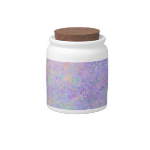 Psychedelic Lavender Purple Neon Pastel Abstract Candy Jar