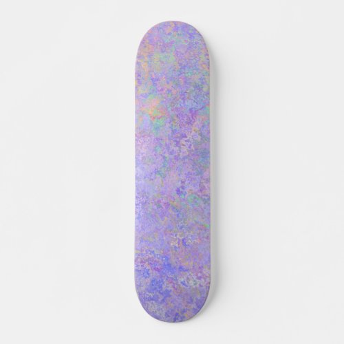 Psychedelic Lavender Purple Neon Pastel Abstract Skateboard