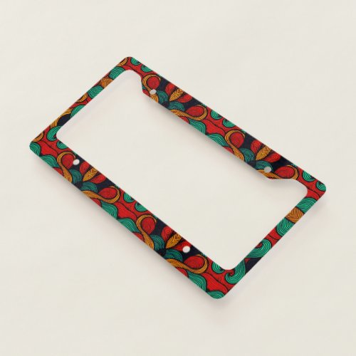 Psychedelic License Plate Frame