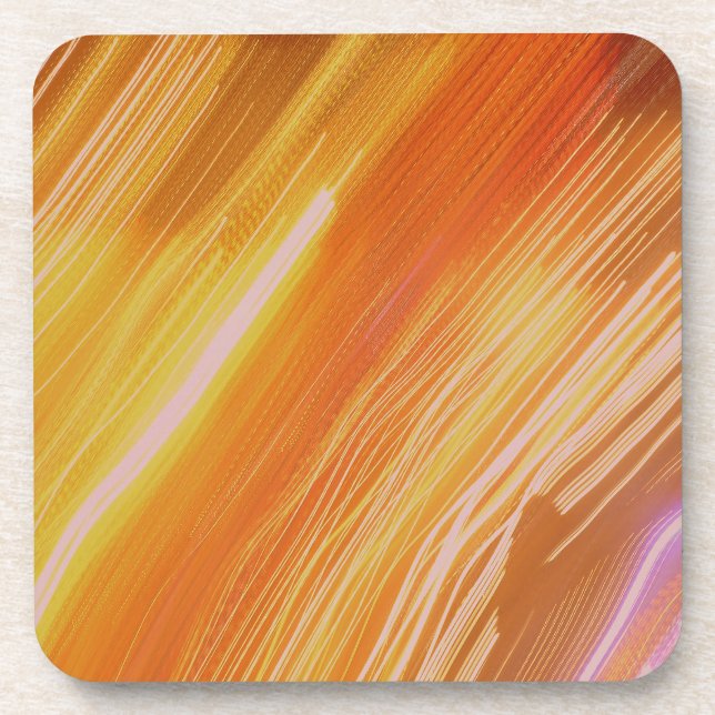 Psychedelic Lights Colours Beverage Coaster (Front)