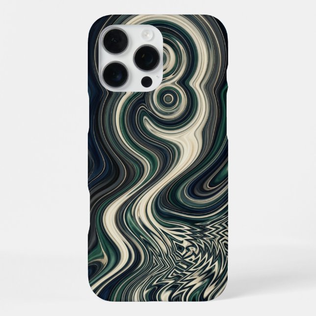 Psychedelic Liquid Swirl iPhone Case (Back)