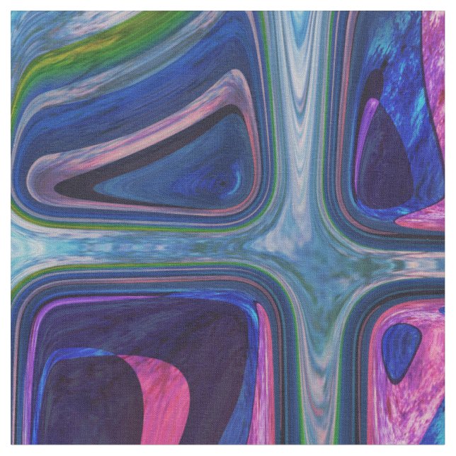 Psychedelic little colorful cubes fabric (Close Up)