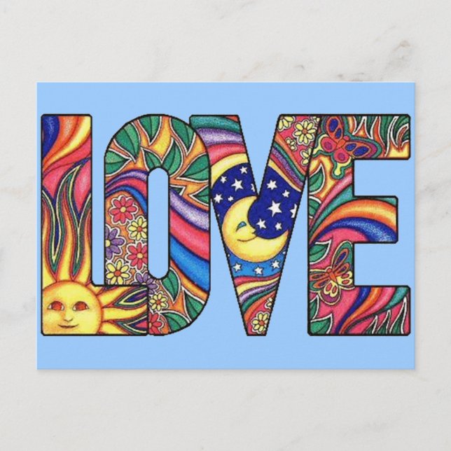 Psychedelic Love Postcard (Front)