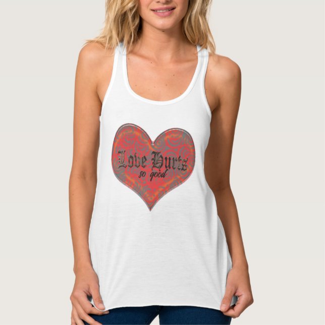 Psychedelic Love- Red Cinder Tunic Tank Top (Front)