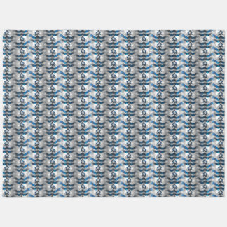 Psychedelic Magen David Jewish Star Rug