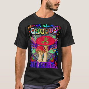 Psychedelic Magic Mushroom Frog Inner Dimension Tr T-Shirt